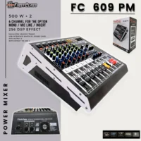 Firstclasss FC 609 PM Power Amplifier 6 Channel 500 Watt (Bluetooth, USB, Efek EQ)