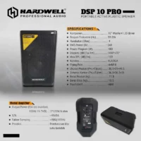 Hardwell DSP 10 PRO Speaker Aktif 10 Inch 2 Way 480 Watt