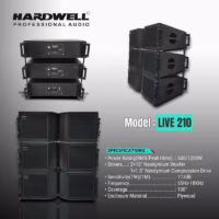 Hardwell Live 210 Speaker Line Array Pasif 2×10 Inch 2 Way 4 Ohm 1200 Watt