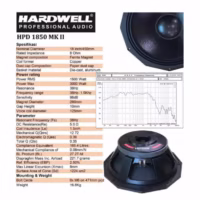 Hardwell HPD 1850 MK II Speaker Woofer 18 Inch 8 Ohm 3000 Watt