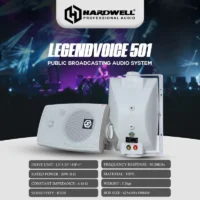 Hardwell Legend Voice 501 White Speaker Dinding Pasif 5.25 Inch 2 Way 8 Ohm 50 Watt