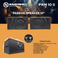 Hardwell PRM 10 II Speaker Karaoke Pasif 10 Inch 2 Way 8 Ohm 300 Watt
