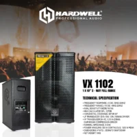 Hardwell VX 1102 Speaker Pasif 10 Inch 2 Way 8 Ohm 1200 Watt