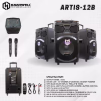 Hardwell Artist 12B Speaker Meeting Portable Wireless 12 Inch 3 Way 300 Watt