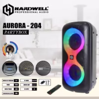 Hardwell Aurora 204 Partybox Speaker Portable Wireless 2×4.5 Inch 40 Watt