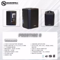 Hardwell  Prestige 8 Speaker Meeting Portable Wireless 8 Inch 2 Way 30 Watt