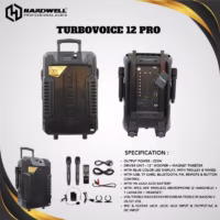 Hardwell Turbovoice 12 Pro Speaker Meeting Portable Wireless 12 Inch 2 Way 250 Watt