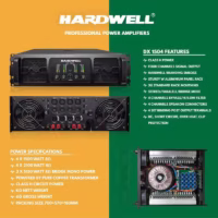 Hardwell DX 1504 Power Amplifier 4 Channel Class H 1500 Watt