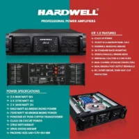 Hardwell GB 1.8 Power Amplifier 2 Channel Class GB 1800 Watt