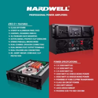 Hardwell GB 2.0+ Power Amplifier 2 Channel Class GB 2000 Watt