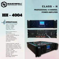 Hardwell HH 4004 Power Amplifier Digital 4 Channel Class H 1300 Watt