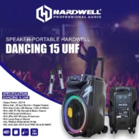 Hardwell Dancing 15 UHF Speaker Meeting Portable Wireless 15 Inch 2 Way 200 Watt
