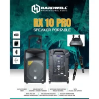 Hardwell RX 10 Pro Speaker Meeting Portable Wireless 10 Inch 2 Way 300 Watt
