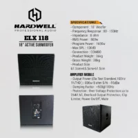 Hardwell ELX 118A Subwoofer Aktif 18 Inch 1600 Watt