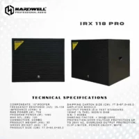 Hardwell IRX 118 Pro Suwboofer Aktif 18 Inch 1400 Watt