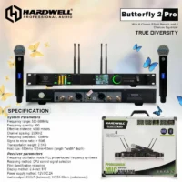 Hardwell Butterfly 2 Pro Mic Wireless Digital Pegang Handheld Isi 2