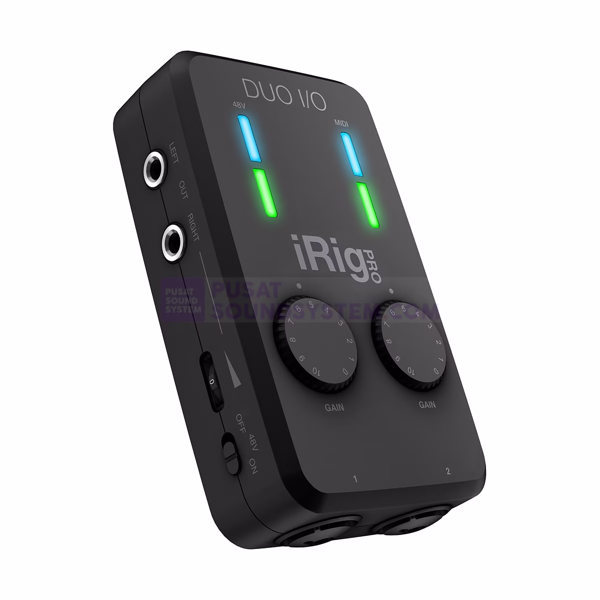 IK Multimedia iRig PRO DUO I/O 2-channel Audio/MIDI Interface for iOS, Android, and Mac/PC