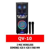 JDL QV-10 Speaker Meeting Portable Wireless 10 Inch 2 Way 280 Watt