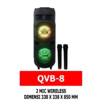 JDL QVB-8 Speaker Meeting Portable Wireless 2×8 Inch 2 Way 280 Watt