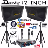 KARAOKE SET Dusenberg 12 INCH, AMPLI, 2 MIC WIRELESS, KARAOKE YOUTUBE