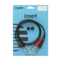KLOTZ AY1-0100 Kabel Y TRS 6.35 mm – 2x TS 6.35 mm 1m