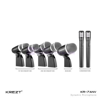 KREZT KR-7A Microphone Drum Set Condensor (7 Mic)