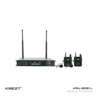 KREZT KRU 6010 L Mic Wireless Clipon 2 Channel
