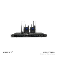 KREZT KRU-7010 L Mic Wireless Clipon 2 Channel