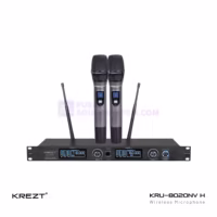 KREZT KRU-8020NV Dual Handheld Wireless Microphone