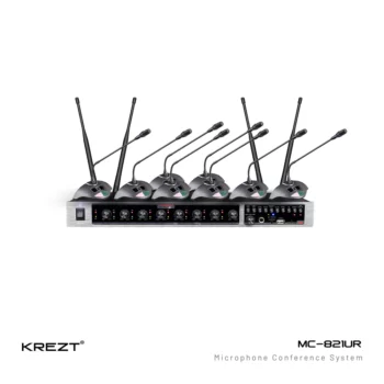 KREZT MC-821UR Mic Meja Gooseneck Wireless 8 Channel