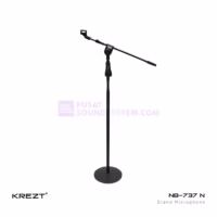 KREZT NB-737N Stand Mic Lantai Kaki Bulat Telescopic Boom