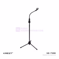 KREZT NB-756B Stand Mic Lantai Tripod Kaki 3 Gooseneck Flexible