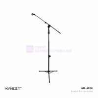 KREZT NB-831 Stand Mic Lantai Tripod Kaki 3 Telescopic Boom