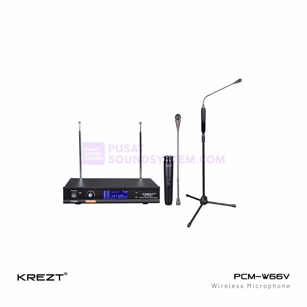 KREZT PCM-W66V Microphone Podium Wireless Condenser