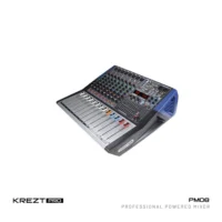 KREZT PM08 Power Mixer 8 Channel 250 Watt (Bluetooth, USB, Efek EQ)