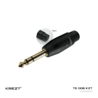 KREZT TE-006 KZT Adapter Audio Akai TS 6.35mm Male To Canon XLR Female 3 Pin / Kaki 3