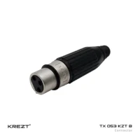 KREZT TX 053 KZT B Jack Konektor Canon XLR Female Kaki 3 / 3 Pin