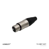 KREZT TX 067 KZT Jack Konektor Canon XLR Female Kaki 3 / 3 Pin