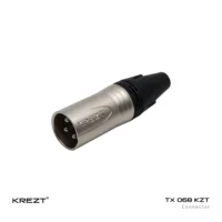 KREZT TX 068 KZT Jack Konektor Canon XLR Male Kaki 3 / 3 Pin