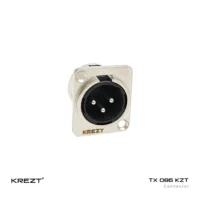 KREZT TX 086 KZT Konektor Chassis Socket XLR Male 3 Pin / Kaki 3