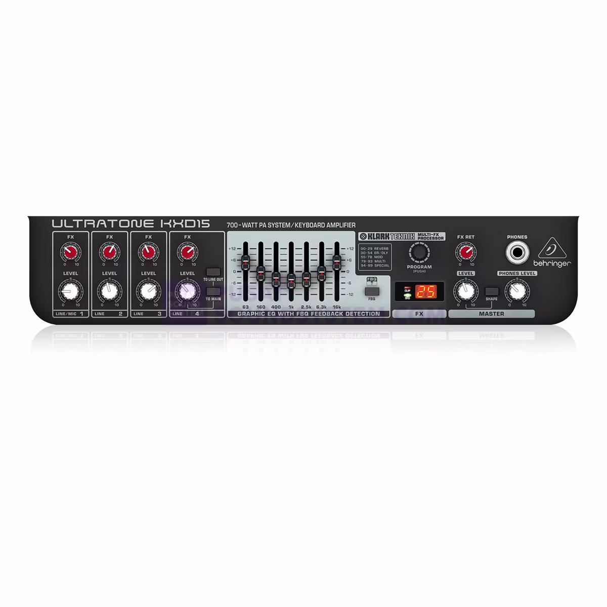 Behringer Ultratone KXD15 Amplifier Keyboard 15 Inch 600 Watt - Image 3