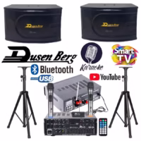 Karaoke Set Dusenberg 10 Inch, 2 Mic Wireless Karaoke Smart Tv Youtube