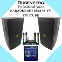 Karaoke Set Dusenberg Dobel 10 Inch , Mixer Power, 4 Mic Wireless..!!!