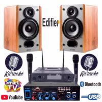 Karaoke Set Mini EDIFIER Ampli Karaoke Smart Tv Mic Dusenberg Wireles