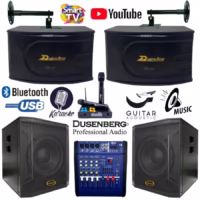 Karaoke Set Mixer Dusenberg (2 Subwoofer 12 Inch), (2 Speaker 10 Inch)