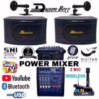 Karaoke Set Mixer Power 4 Chn Dusenberg Speaker 10 Inc Karaoke Youtube