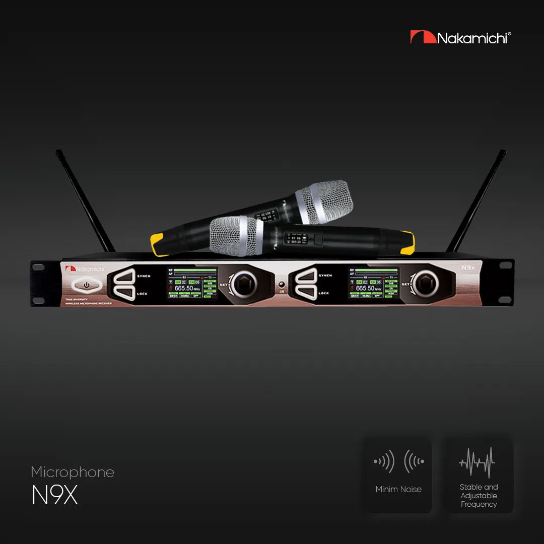 Nakamichi N9X Mic Wireless Karaoke Dual Handheld