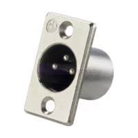 Neutrik NC3MP Konektor Chassis Socket XLR Male 3 Pin / Kaki 3