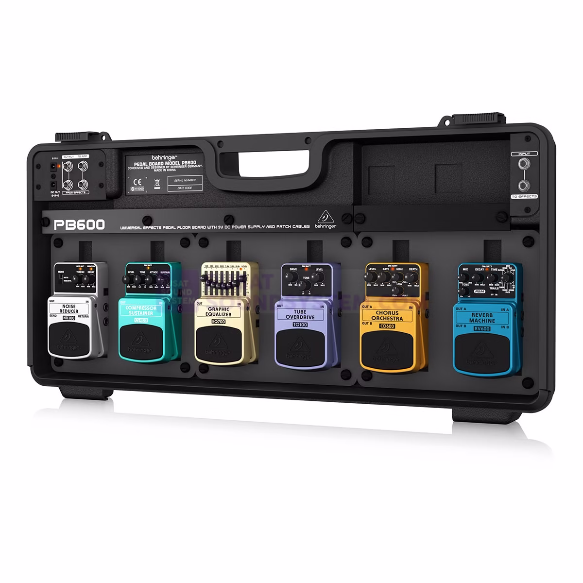 Behringer PB600 Pedalboard with Power Supply - 6-pedal