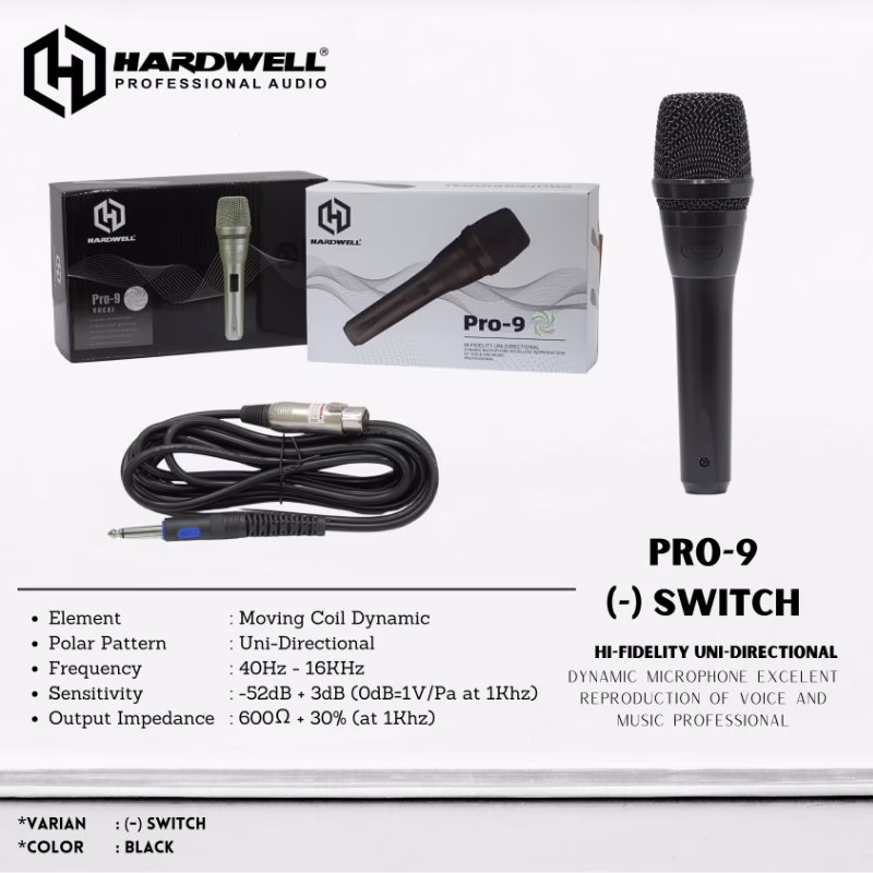 Hardwell Pro 9 Black (-) Switch